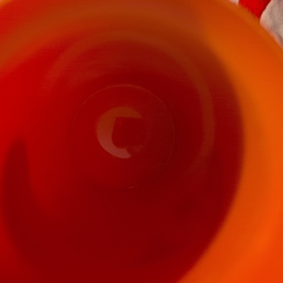 Vintage MCM Gold Design Green Orange Yellow Insulated Tumblers Acrylic Cups 8oz - Picture 4 of 5